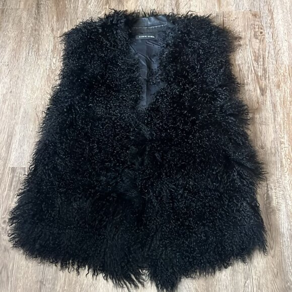 DAMIR DOMA size 42 Italy , Vest , Mongolian FUR - Picture 1 of 15